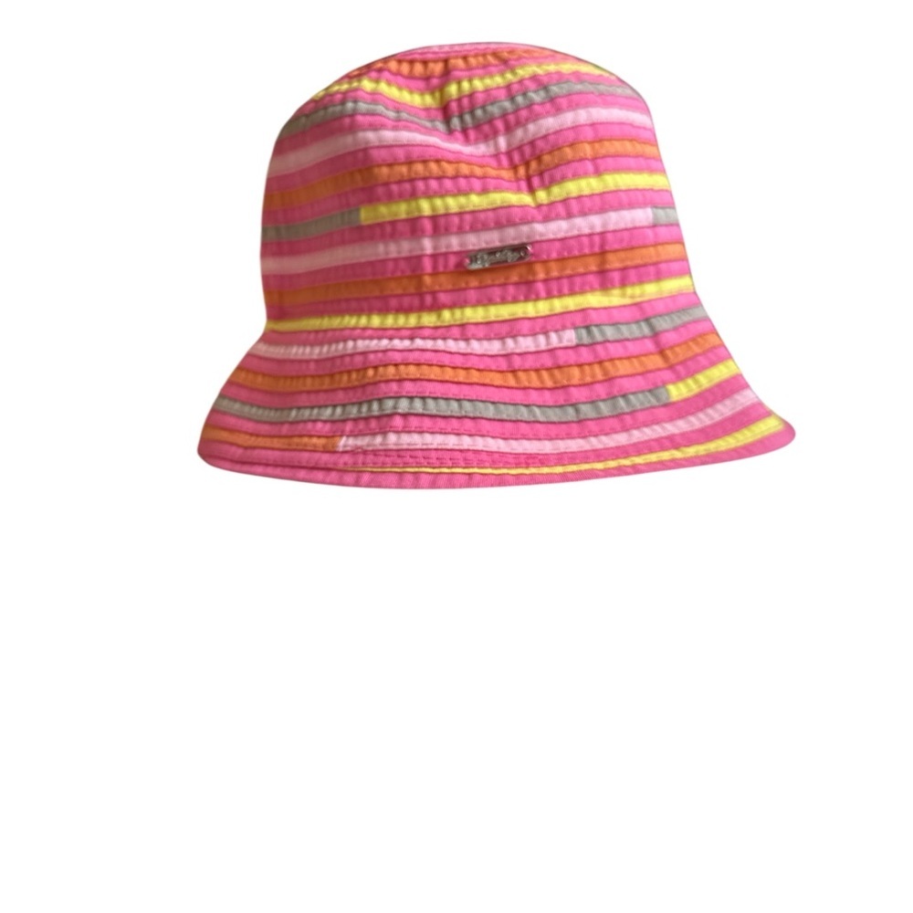 Daily Sports Pink Striped Bucket Hat